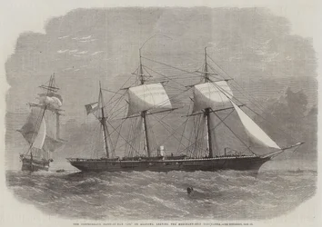 Le Sloop de Guerre Confédéré 290, ou Alabama, quittant le Navire Marchand Tonowanda